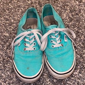 Vans teal blue